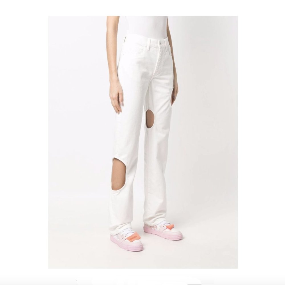 Off-White Meteor Straight Leg Jeans